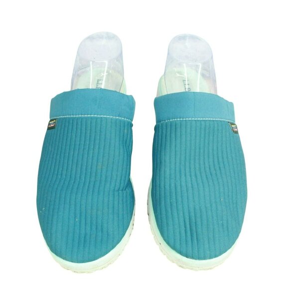 LL Bean Green Canvas Slip On Lightweight Airtight Slipper Scuff Size 10 M - Picture 5 of 9